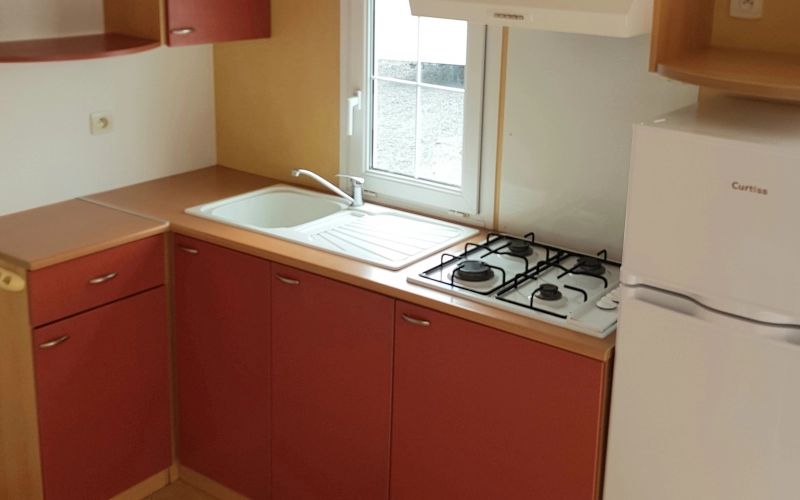 cuisine mobil-home en Normandie