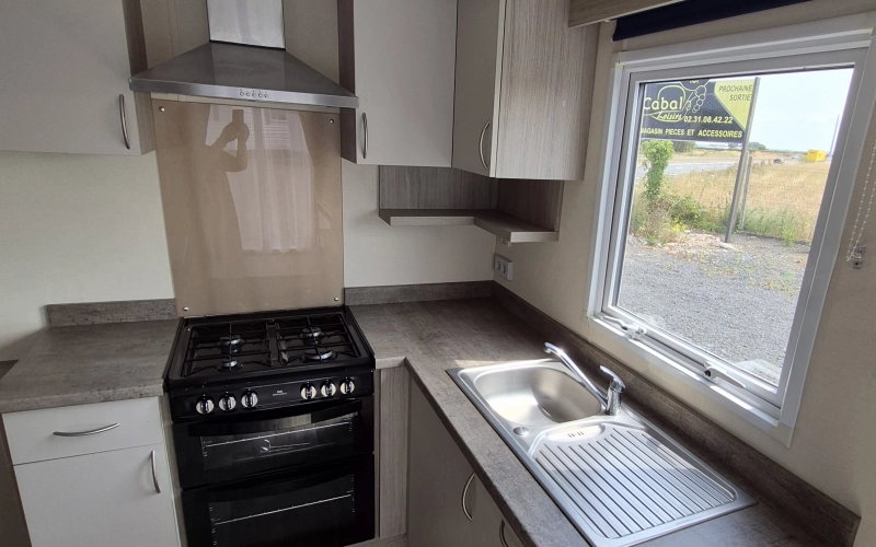 cuisine mobil-home en Normandie