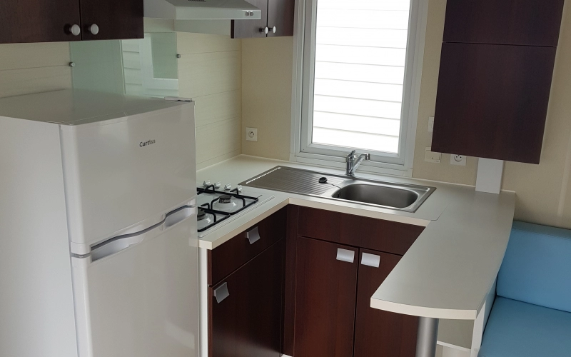 cuisine mobil-home en Normandie