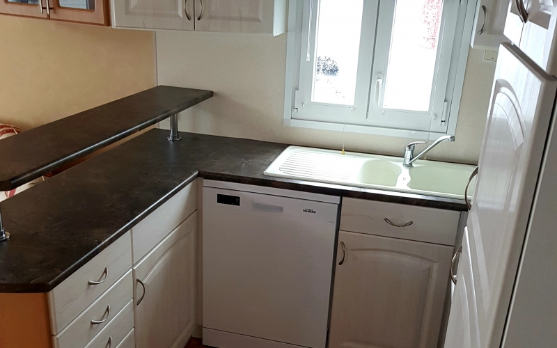 cuisine mobil-home en Normandie