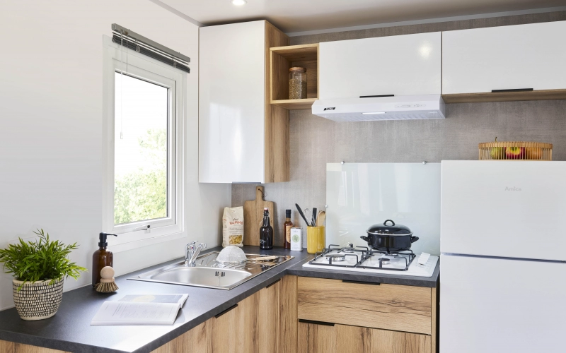 cuisine mobil-home en Normandie