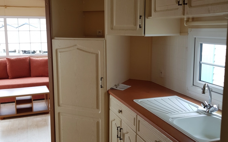 cuisine mobil-home en Normandie