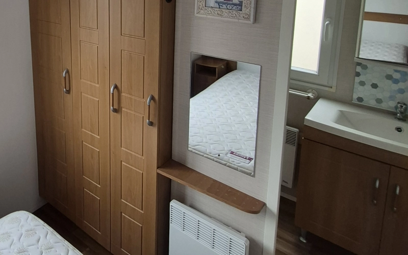 Chambre 1 mobil-home en Normandie