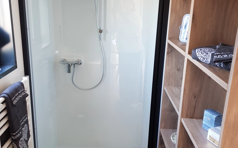 douche mobil-home en Normandie