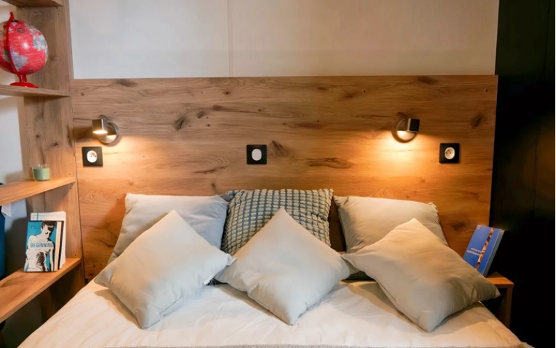 Chambre 1 mobil-home en Normandie