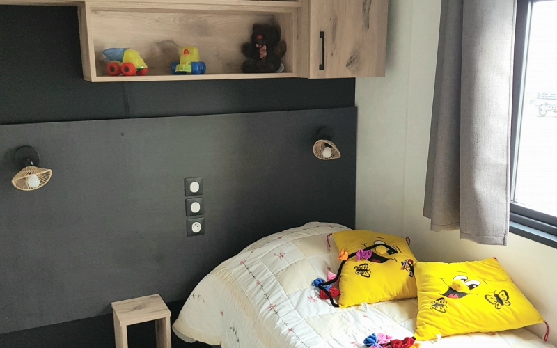 Chambre 2 mobil-home en Normandie