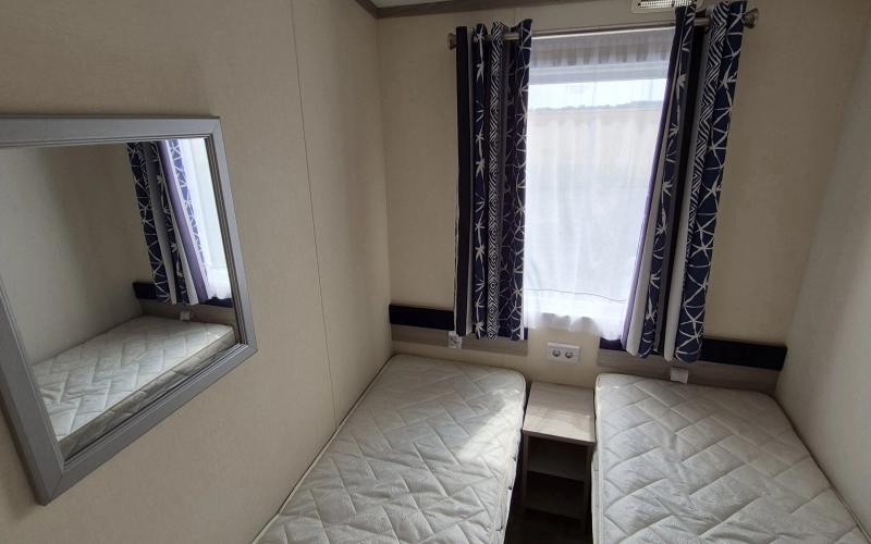 Chambre 2 mobil-home en Normandie