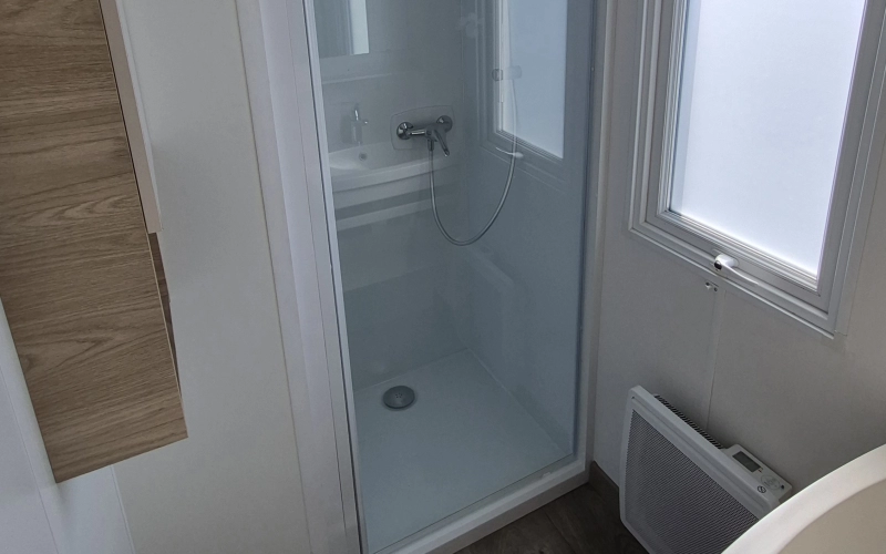 douche mobil-home en Normandie