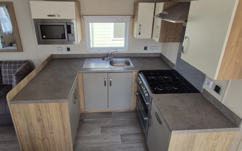 cuisine mobil-home en Normandie