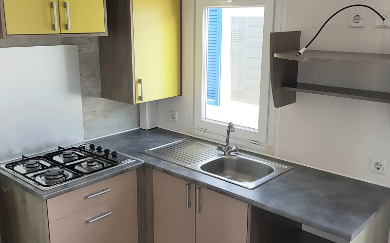 cuisine mobil-home en Normandie