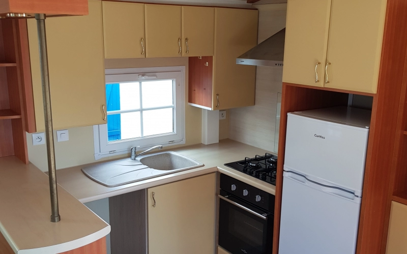 cuisine mobil-home en Normandie