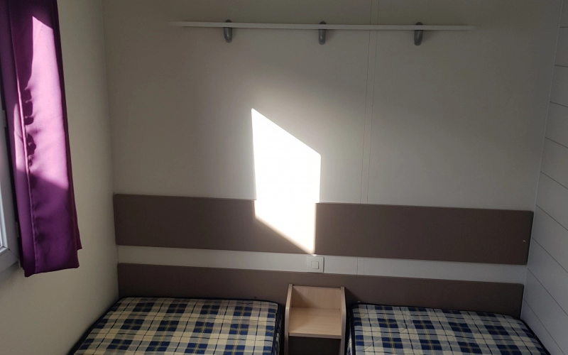 Chambre 2 mobil-home en Normandie