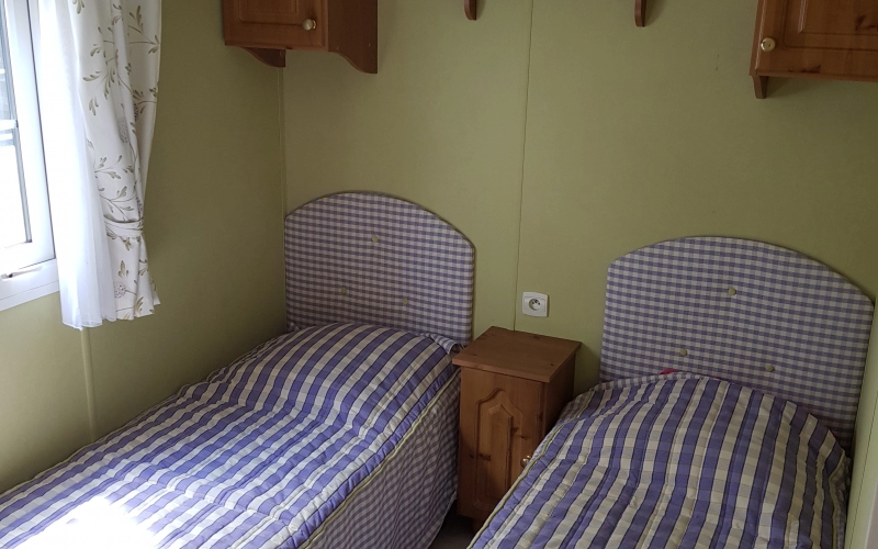 Chambre 2 mobil-home en Normandie