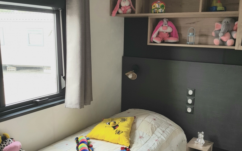 Chambre 3 mobil-home en Normandie