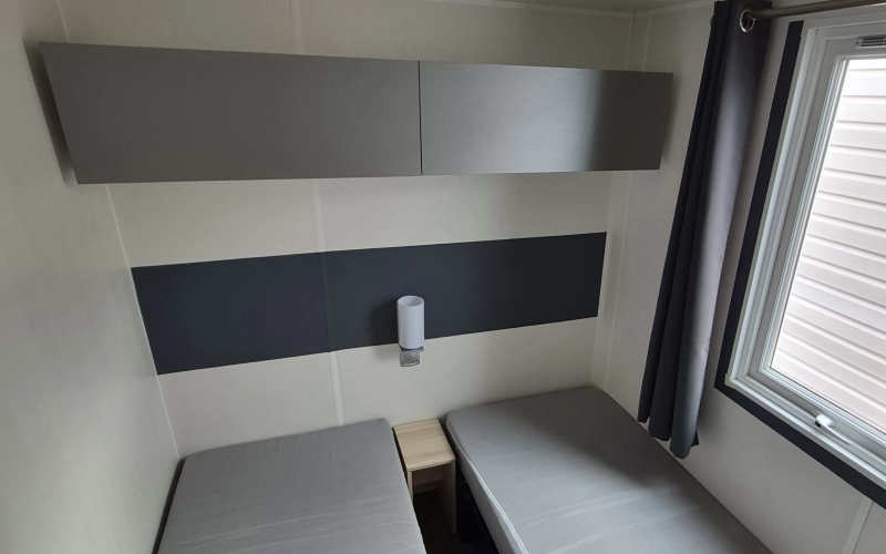 Chambre 3 mobil-home en Normandie