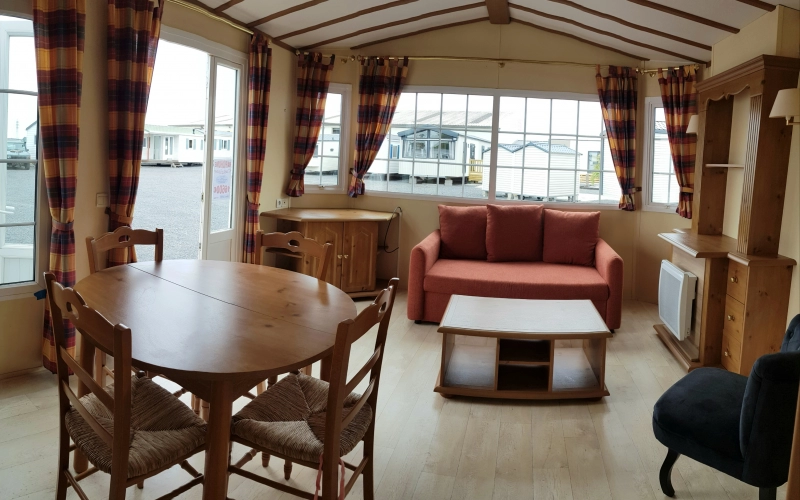 Salon mobil-home en Normandie