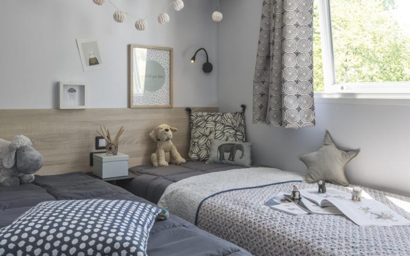 Grand large - chambre enfant mobil-home en Normandie