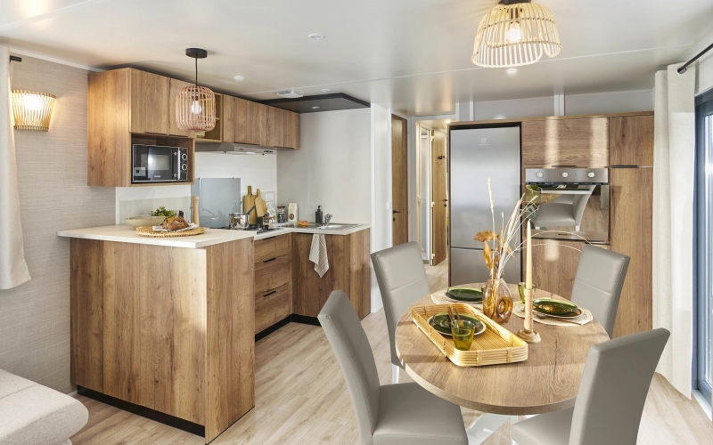 cuisine mobil-home en Normandie