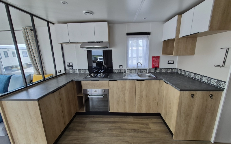 cuisine mobil-home en Normandie
