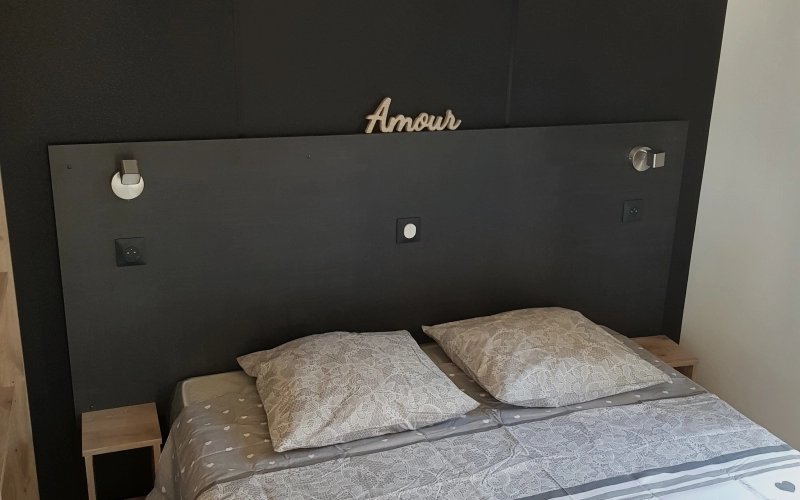 Chambre 1 mobil-home en Normandie