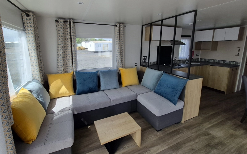 Salon mobil-home en Normandie
