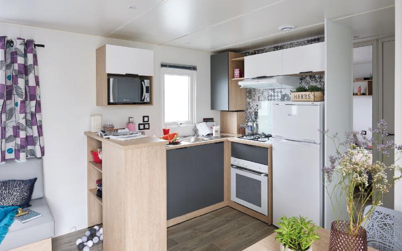 LODGE LO 100 - cuisine - Vente mobil-homes neuf et occasion en Normandie