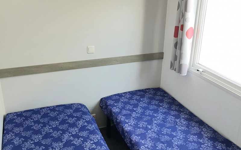 Chambre 2 mobil-home en Normandie