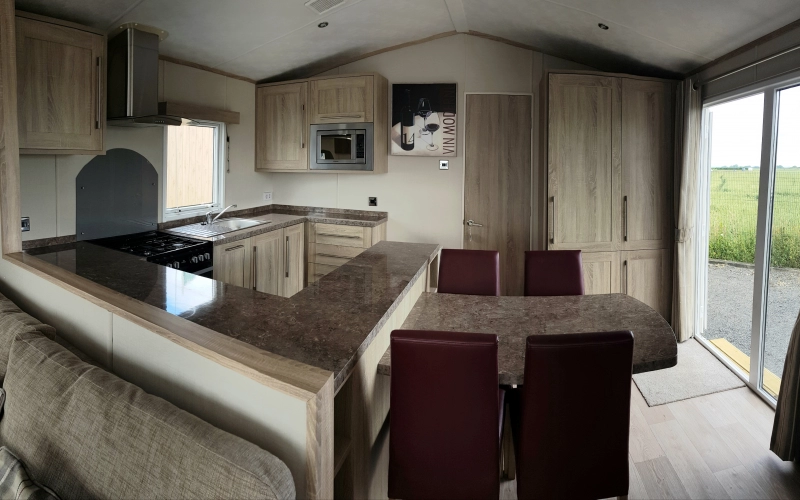 cuisine mobil-home en Normandie