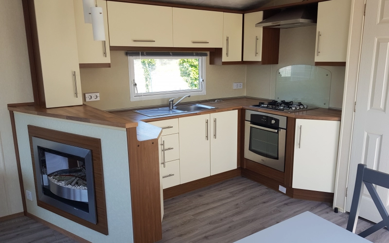 cuisine mobil-home en Normandie