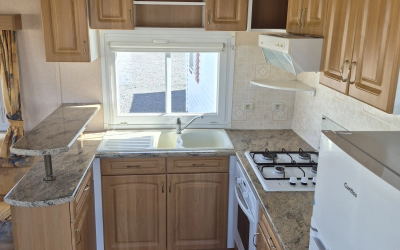 cuisine mobil-home en Normandie