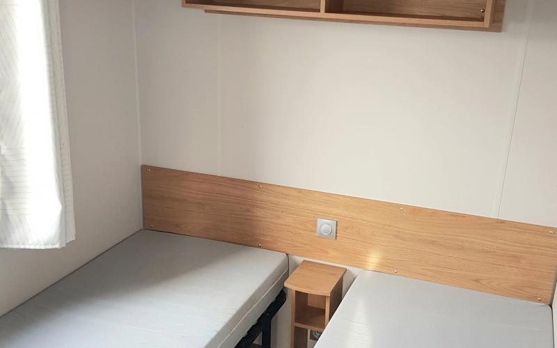 Chambre 2 mobil-home en Normandie