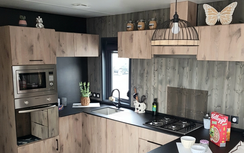 cuisine mobil-home en Normandie