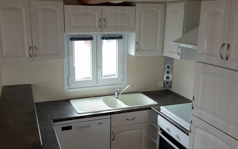 cuisine mobil-home en Normandie