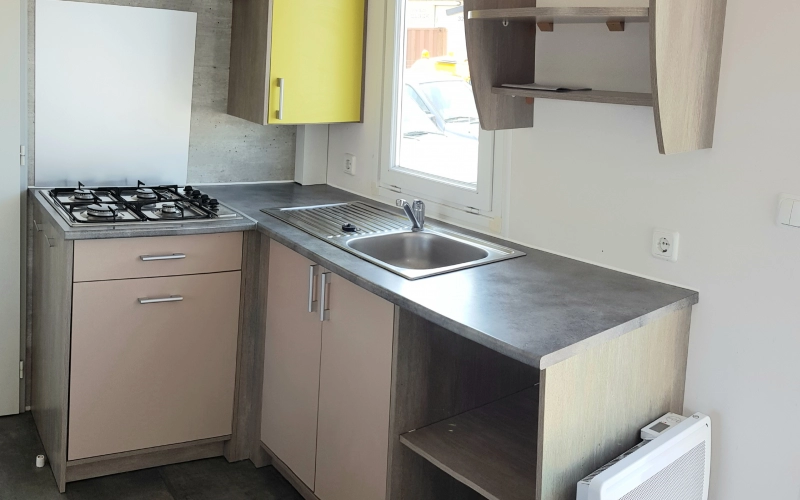 cuisine mobil-home en Normandie