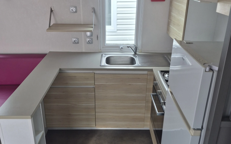 cuisine mobil-home en Normandie
