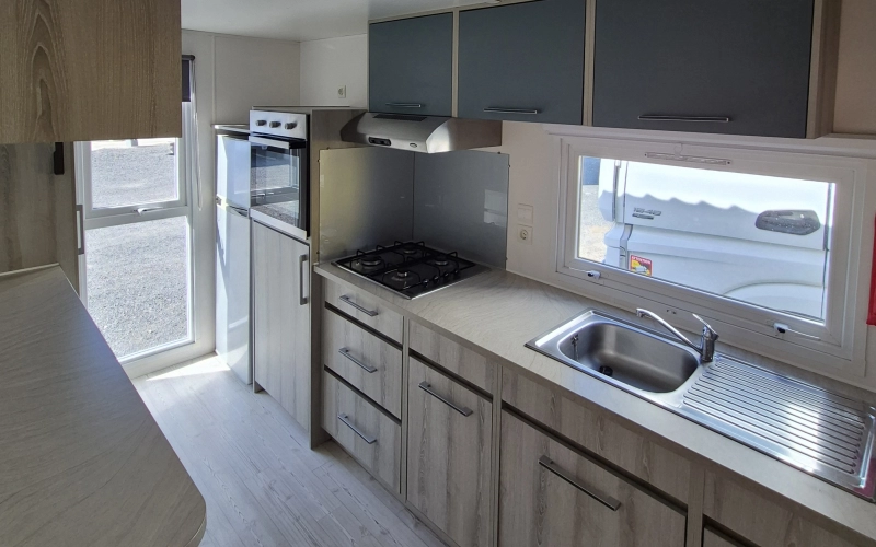 cuisine mobil-home en Normandie