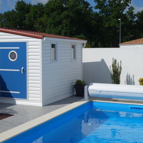 Abri de jardin - Lavande porte en bout - Cabal Loisirs - Terrasses et abris de jardin en Normandie