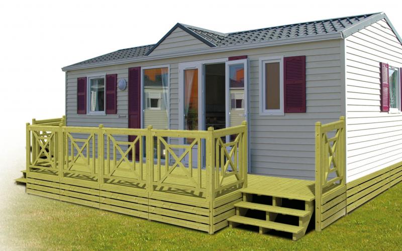 Soubassement de mobil-home - Terrasses et abris de jardin en Normandie